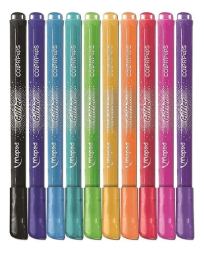 Marcadores Maped Colorpeps Glitter X10 Brillo 847110