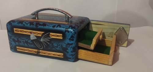 Estuche De Navajas Azul Para Gallos 1 Docena . Envío Gratis