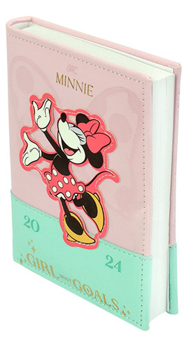 Agenda Mini Minnie Executiva Dac Ano 2024 Cor da capa Rosa