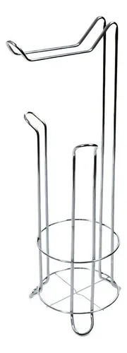 comprar Porta Rollo Papel Higiénico De Pie Cromado Pettish Online Color Plateado