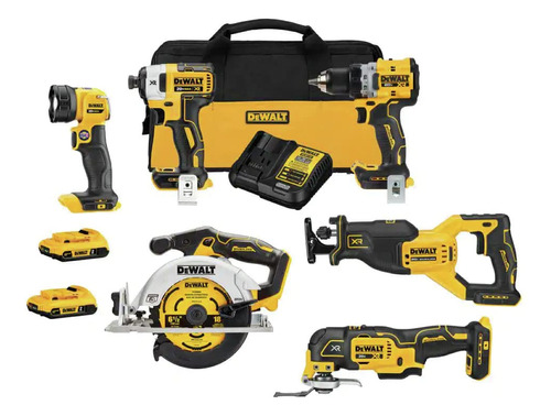 Dewalt Kit Combinado Inalámbrico Max* Xr De 20 V (6 Herram.