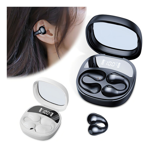 Audifonos Inalámbricos Conducción Ósea Bluetooth Deportivos Color Negro