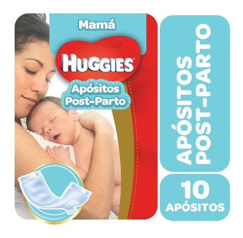 Huggies Apósito Post Parto Mamá X 10 Unidades