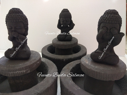 Fuente Trilogía De Las Virtudes (piedra) Buda Bebe