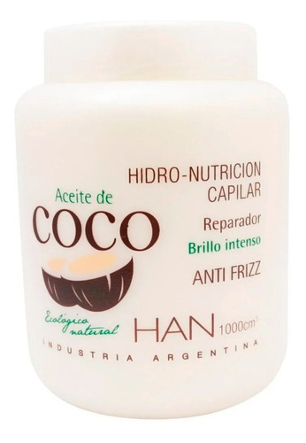Han Mascara Aceite De Coco Nutricion Baño De Crema 1000