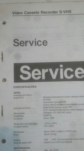 Manual De Serviços Cassetes Recorder Vr988/78 Raridade (Usado)