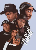 Comprar Quadro Poste Mdf Decoração Nwa X Tupac 
