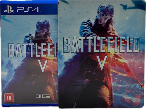 Battlefield V Ps4 - Standard Edition + Steelbook (sem Disco) (Usado)