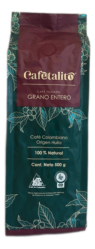 Cafetalito 500gr Grano Entero Café De Especialidad Colombia