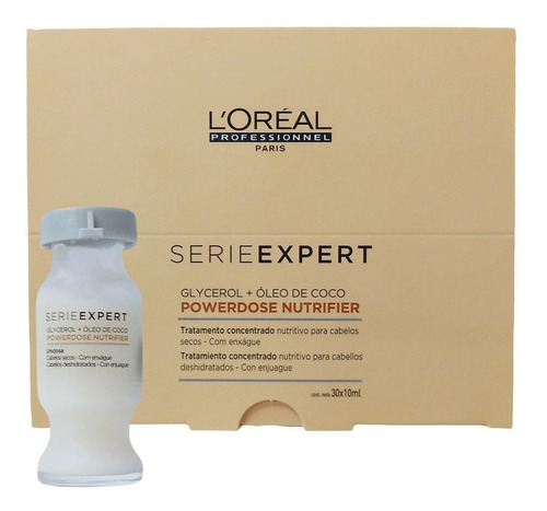 Caixa De Ampolas Loreal Nutrifier - 30x10ml