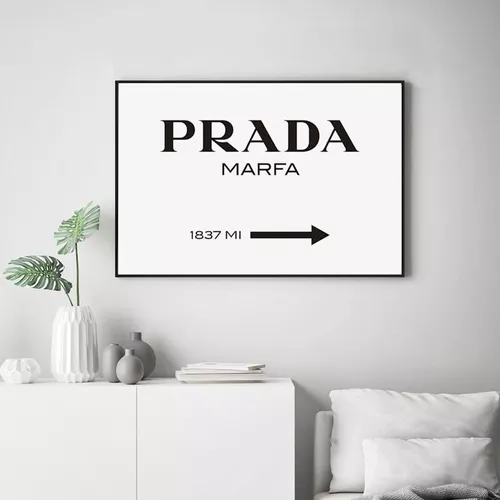 Cuadro Prada Marfa Sign Canvas Mate Artistico Listo Colgar