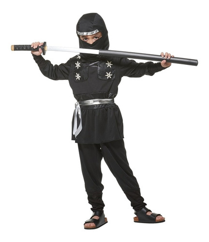 Disfraz De Halloween De Guerrero Ninja Japonés Para Niños