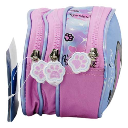 Lapicera Rescolar Triple Compartimento Black Cat Azul Claro Black Cat
