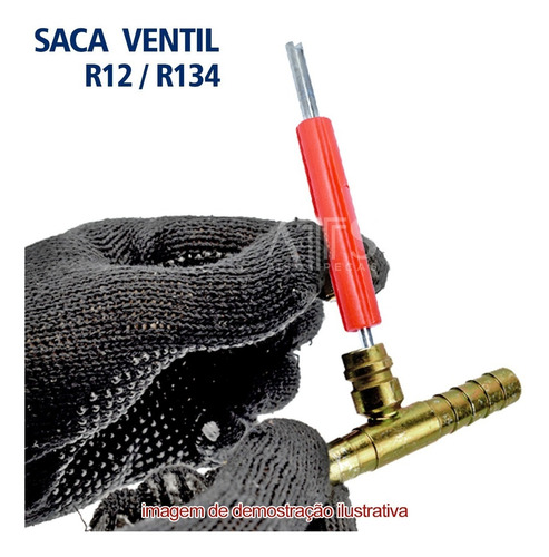 Saca Ventil R12 / R134 + 10 Núcleo De Válvula Schrader
