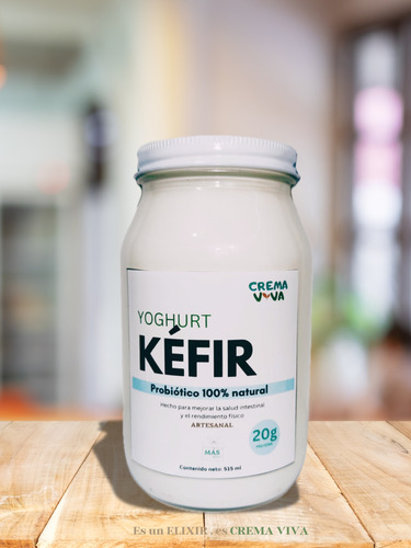 Kéfir Crema Viva 2 Packs + Regalo Contenedor Para Yoghurt
