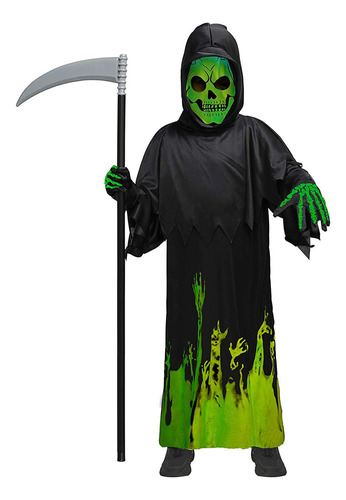 Ropa Infantil Cos Death Hood Para Halloween Glow+sickle