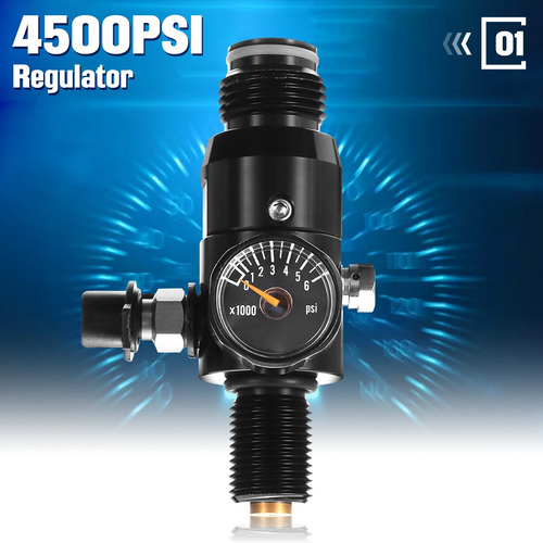 Imagen 6 de 9 de 0.38l Paintball Pcp Tank 4500 Psi Regulador