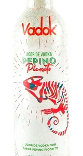 Pack De 4 Licor De Vodka Vadok Pepino Picosito 750 Ml