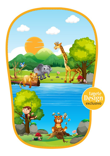 Tapete De Atividades Madagascar Com Piano Musical Maxi Baby
