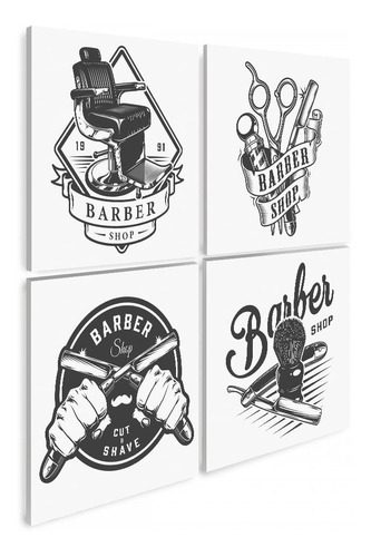 Cuadros Para Barberia Barber Shop Vintage Canvas Artistico