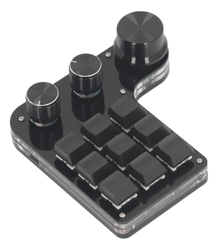Mini Teclado Led Rojo Rgb Personalizable De 9 Teclas Y 3 Con