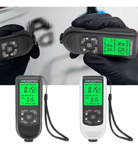 Medidor De Espesor De Pintura Automotriz Negro