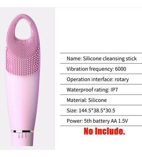 Imagen 3 de 8 de Cepillo Limpieza Masaje Facial Instrumento Eléctrico Silicon Sonico