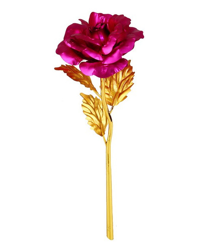 Lámina De Oro De 24 K, Rosa, Flor, Regalo De San Valentín