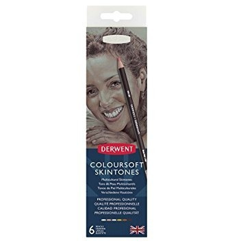 Lapices Derwent Coloursoft Skintones 6 Colores