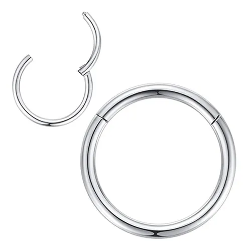 Imagen 1 de 4 de 2 Aros Piercing Septum,nariz,oreja,labio, Modelo Sinfin,bull