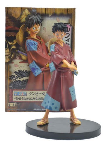 Figura Muñeco Gashapone One Piece Luffy Con Espada Arco Wano