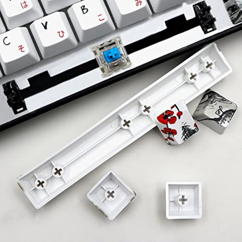 Jsjt Teclas 60 Plum Blossom Keycap, Juego De