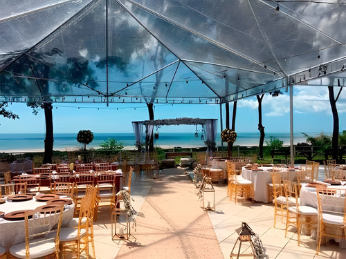 Tenda Piramidal 6x8 Lona Cristal