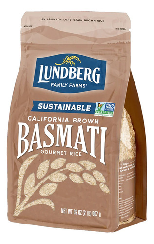 Lundberg Brown Basmati Rice Arroz Integral 907g