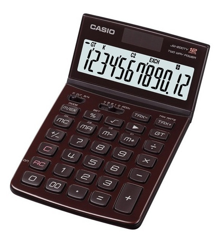 Calculadora De Mesa Casio Jw-200tvbr Con Tax 12 Dígitos