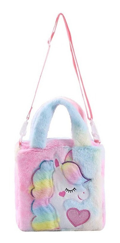 Cartera Unicornio De Felpa Bolsa Kawaii