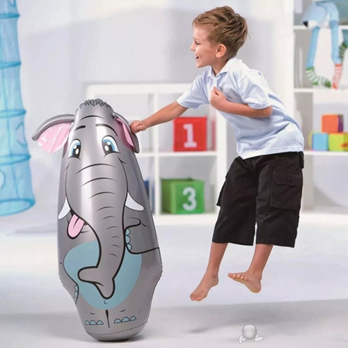 Imagen 2 de 6 de Involcable Punching Inflables Infantil Didactico Elefante