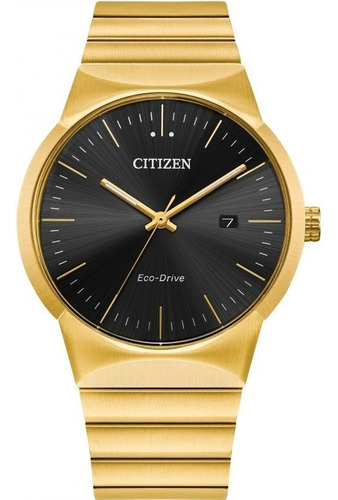 Citizen Ecodrive Axiom Black Dial Bm7582-56e Color de la correa Oro Color del bisel Oro Color del fondo Negro