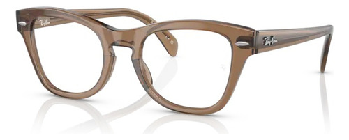 Armação - Ray-ban - Rb0707v 8198 50 Cor Marrom Claro Transparente