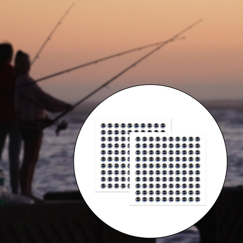 200x Simulación 3d Ojos De Señuelo Ojos De Pesca Pesca 4mm