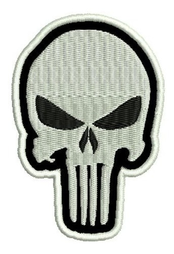 Imagem 1 de 3 de Patch Bordado Justiceiro - Airsoft Velcro 9x6cm