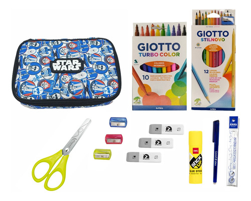 Kit Set Cartuchera  Star Wars Trend Lapiz Giotto Mooving