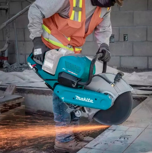 Cortadora De Concreto 14 Inalambrica 80v Xgt Makita Gec01z Color Azul Petróleo Frecuencia 50hz/60hz