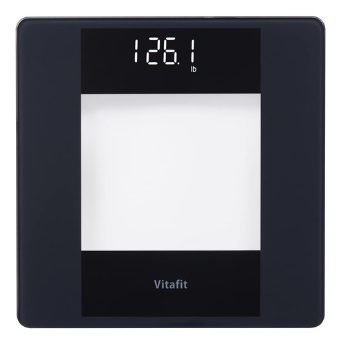 Báscula Digital Vitafit Con Peso Corporal Led - Negro