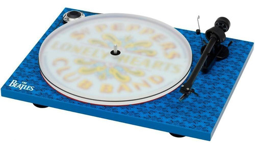 Tocadiscos Pro-ject Essential Iii Sgt. Pepper's, Om10, color azul/blanco