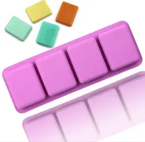 Comprar Molde De Silicona Para Jabones, Velas 3 Formas 4 Cavidades