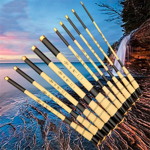 Caña De Pescar Telescópica Stream Hand Pole, De Carbono