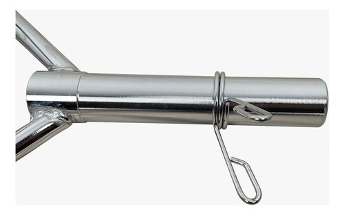 Barra Hexagonal Olímpica Aço Cromado Musculação