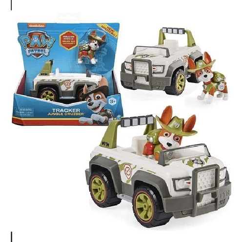 Paw Patrol Tracker Figura- Auto Patrulla Canina Envio Gratis