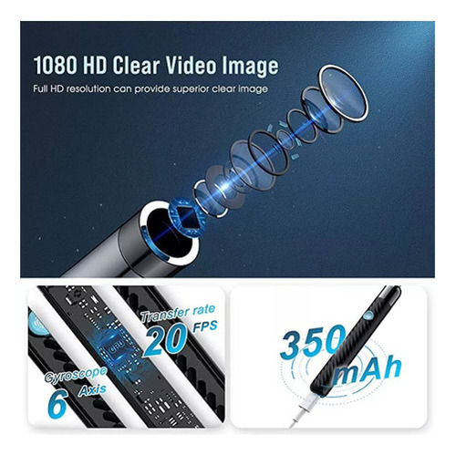 Visual Ear Scoop, Otoscopio Visual, Endoscopio, Set Para Hur